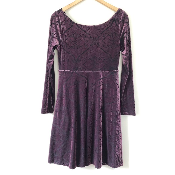 Soma Dresses & Skirts - SOMA Burnout Velvet A-line Midi Dress- S